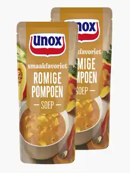 Flink Unox SIZ pompoensoep 570ml 2x aanbieding