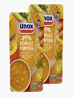 Flink Unox SIZ pompoensoep 570ml 2x aanbieding