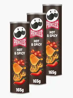Flink Pringles chips hot & spicy 165g 3x aanbieding