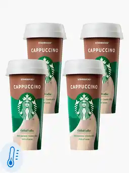 Flink Starbucks Cappuccino ijskoffie 220ml 4x aanbieding