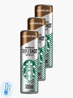 Flink Starbucks Tripleshot Espresso 30cl 3x aanbieding