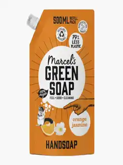 Flink Marcel's Green Soap Handzeep orange & jasmin navulling aanbieding