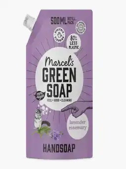 Flink Marcel's Green Soap Handzeep lavender & rosemary navulling aanbieding