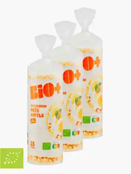 Flink Bio+ Maiswafels Zeezout 107g 3x aanbieding