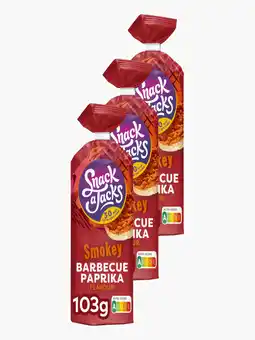 Flink Snack A Jacks BBQ Paprika Rijstwafels 103g 3x aanbieding