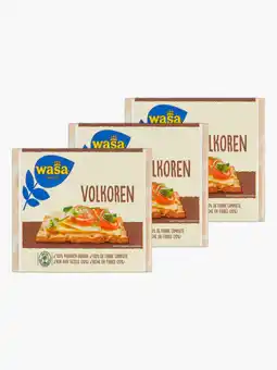 Flink Wasa Knäckebröd Volkoren 260g 3x aanbieding