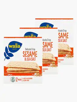 Flink Wasa Thin Crisp Sesam 190g 3x aanbieding