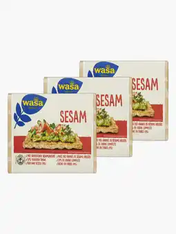 Flink Wasa Knäckebröd Sesam 250g 3x aanbieding