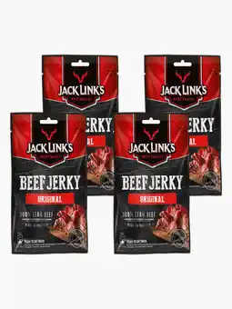 Flink Jack Link's Beef jerky original 25g 4x aanbieding