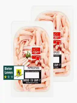 Flink Slagerskwaliteit Kipreepjes 150g 2x aanbieding