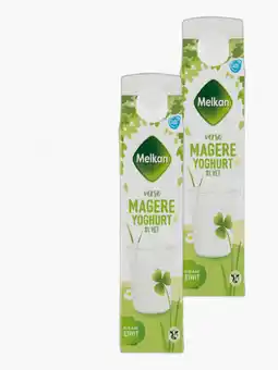 Flink Melkan Magere yoghurt 1L 2x aanbieding