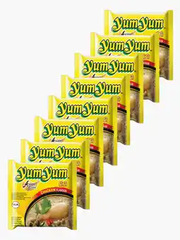 Flink Yum Yum Chicken flavour instant noodles 60g 8x aanbieding