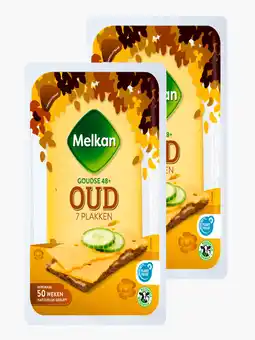 Flink Melkan Gouda oud plakken 190g 2x aanbieding