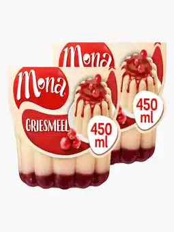 Flink Mona Griesmeelpudding met rode bessensaus 450ml 2x aanbieding