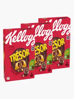 Flink Kellogg's TrÈsor Chocolade Hazelnotensmaak 410g 3x aanbieding