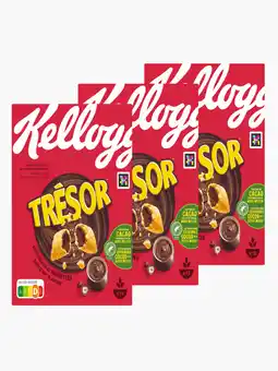 Flink Kellogg's TrÈsor Chocolade Hazelnotensmaak 410g 3x aanbieding