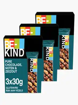 Flink BE-KIND Dark Chocolate Nuts & Seasalt 3-pack 90g 3x aanbieding