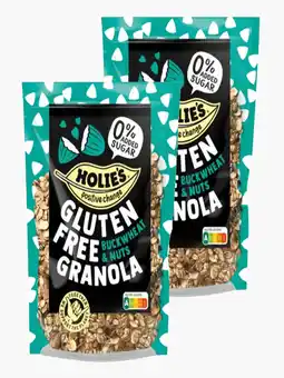 Flink Holie Granola buckwheat & nuts glutenfree 330g 2x aanbieding