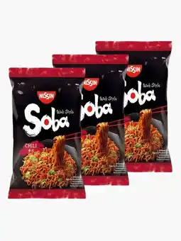 Flink Nissin Soba Chili Noodels 110g 3x aanbieding