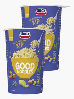 Flink Unox Good Noodles Kip 65g 2x aanbieding