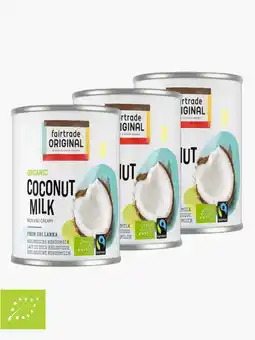 Flink Fairtrade Original Bio kokosmelk 270ml 3x aanbieding