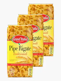 Flink Grand'Italia Pipe Rigate Pasta 500g 3x aanbieding