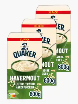 Flink Quaker Havermout XL 600g 3x aanbieding