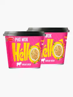 Flink Héllo Instant pho wok rundvlees 76g 2x aanbieding