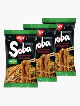 Flink Nissin Soba Teriyaki Noodles 110g 3x aanbieding