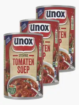 Flink Unox Soep in Blik Tomaat 800ml 3x aanbieding