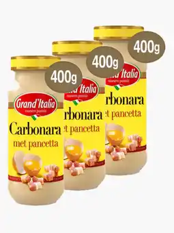 Flink Grand'Italia Roomsaus Carbonara 400g 3x aanbieding