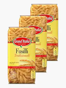 Flink Grand'Italia Fusilli Pasta 500g 3x aanbieding
