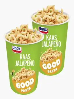 Flink Unox Good Pasta Kaas Jalapeño 62g 2x aanbieding