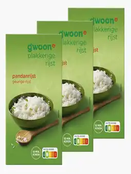 Flink G'woon Pandan Rijst 400g 3x aanbieding