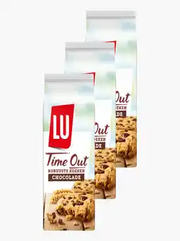 Flink LU Time Out Robuuste Koeken Chocolade 8 x 23g 3x aanbieding