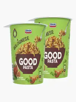 Flink Unox Good pasta bolognese cup 68g 2x aanbieding