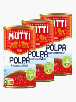 Flink Mutti Tomatenpulp Fijn 400g 3x aanbieding