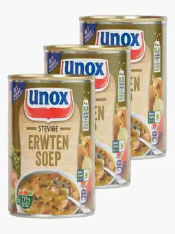 Flink Unox Erwten Soep in Blik 800ml 3x aanbieding