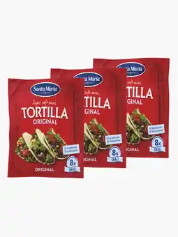 Flink Santa Maria Soft Tortilla Small 220g 3x aanbieding