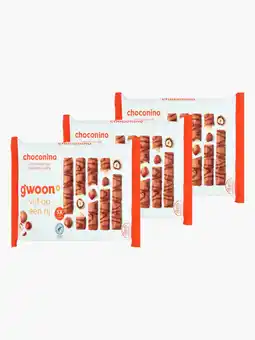Flink G'woon Choconino Chocoreep met Hazelnootvulling 5st 3x aanbieding
