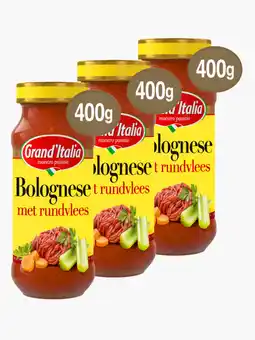 Flink Grand'Italia Bolognese Met Rundvlees 400g 3x aanbieding