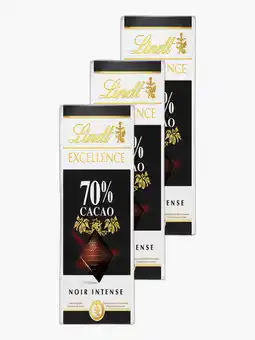 Flink Lindt 70% cacao 100gr 3x aanbieding