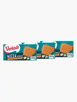 Flink Verkade Nizza Kokos 240g 3x aanbieding