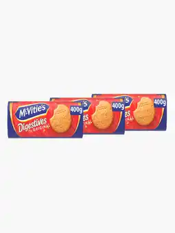 Flink McVitie's Digestive The Original 400g 3x aanbieding