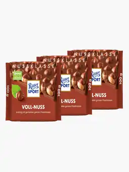 Flink RitterSport Melk Hele Hazelnoot 100g 3x aanbieding