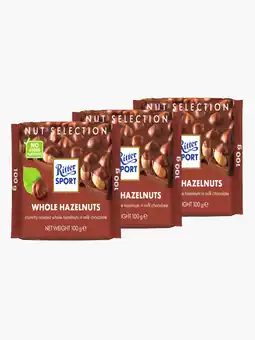 Flink RitterSport Melk Hele Hazelnoot 100g 3x aanbieding