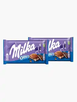 Flink Milka Chocoladereep Oreo 100g 2x aanbieding