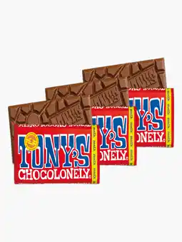 Flink Tony's Chocolonely Chocolade Melk 180g 3x aanbieding