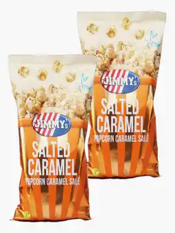Flink Jimmy's Popcorn Salted Caramel 150g 2x aanbieding