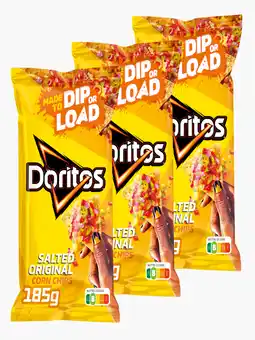 Flink Doritos Naturel Tortilla Chips 185g 3x aanbieding